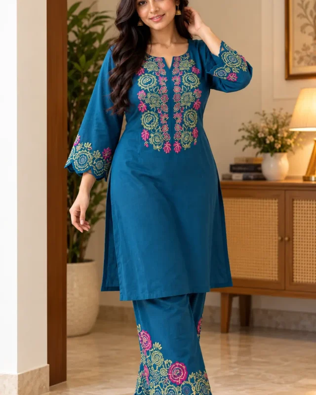 Elegant-Teal-Kurta