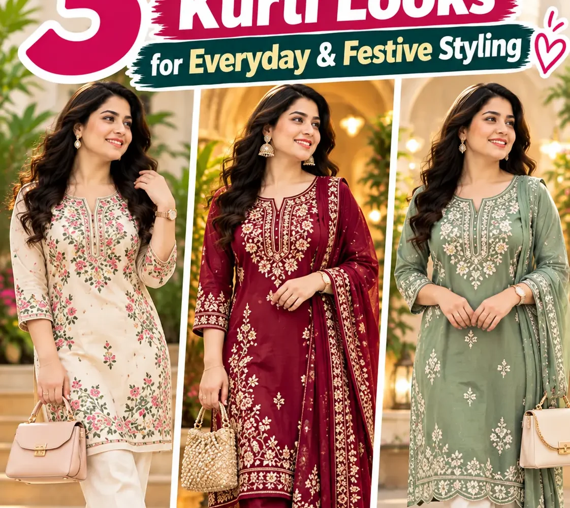 3-Embroidered-Kurti-Looks
