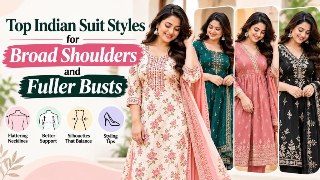 Top Indian Suit Styles for Broad Shoulders and Fuller Busts